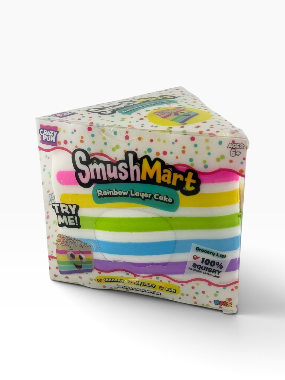 SmushMart Rainbow Layer Cake Squishy Toy - Brand - Multicolor